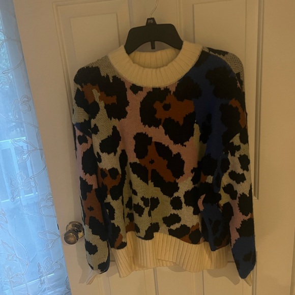 FARM Rio Multicolor Leopard Print Sweater - Picture 4 of 5
